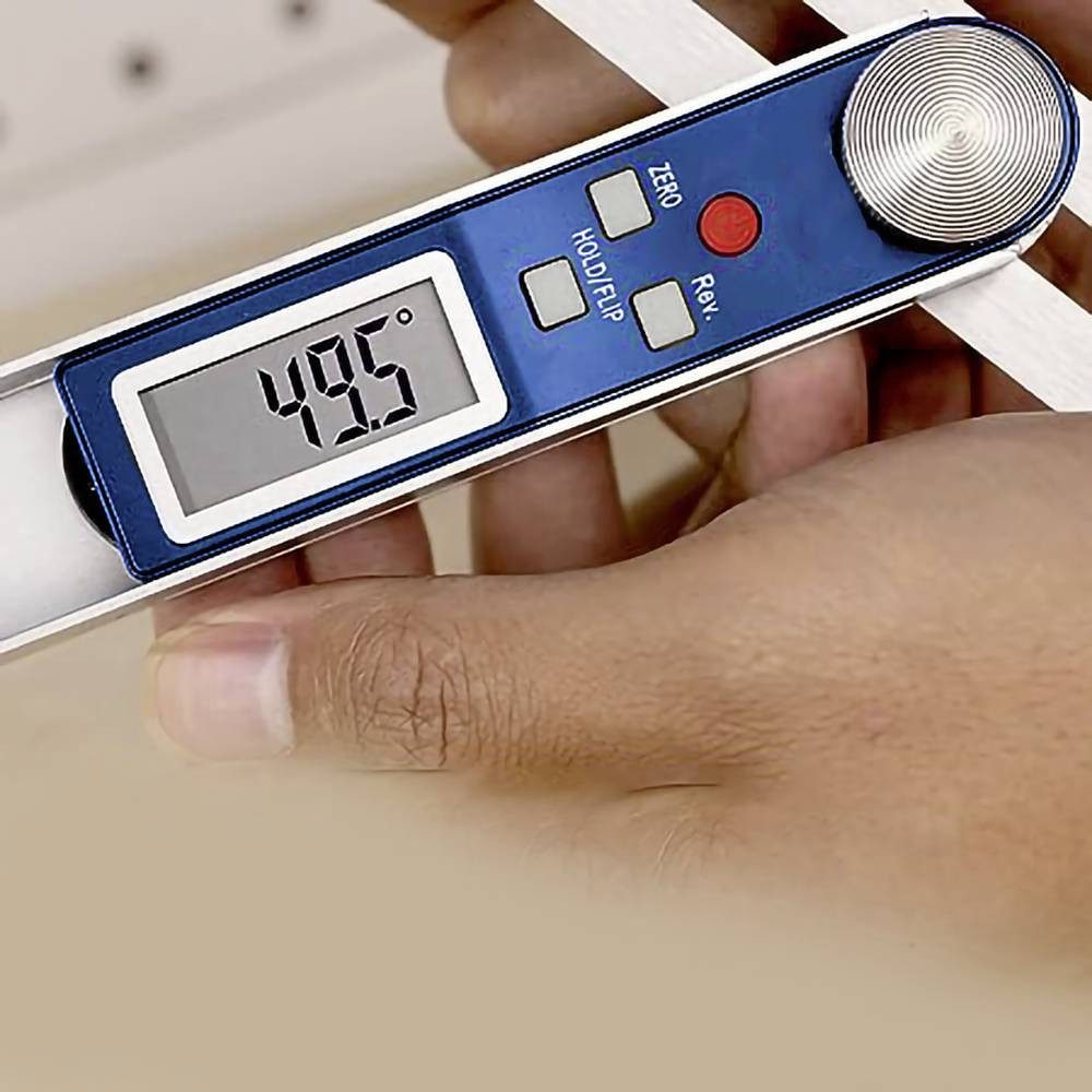 Dasqua Winkelmesser Digitales T-Neigungsmessgerät und Winkelmesser 1801-2005, mit digitaler Anzeige, mit digitalem verschiebbarem T-Neigungsmessgerä