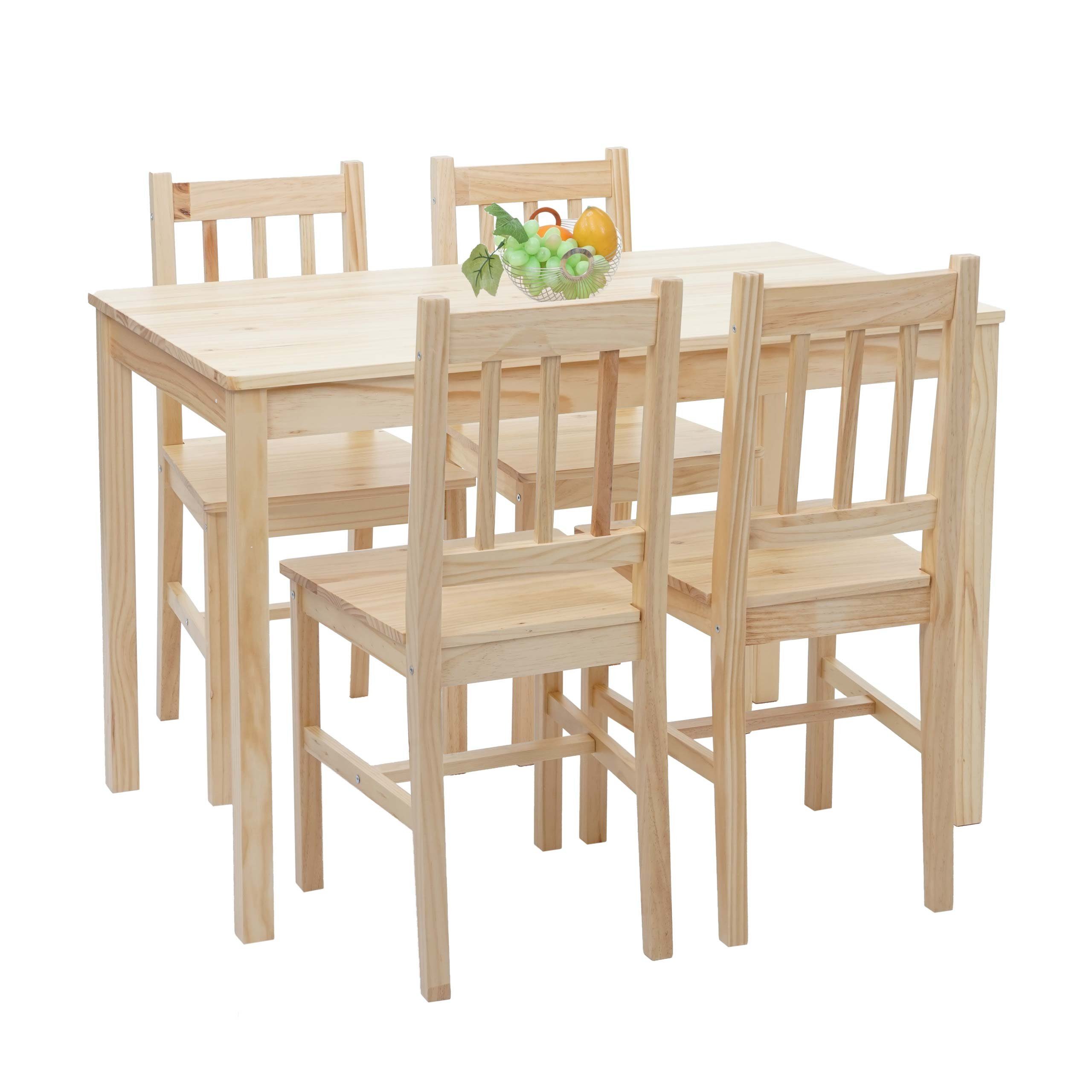 MCW Sitzgruppe MCW-F77-S, (5-tlg), Landhausstil, Stabile Konstruktion