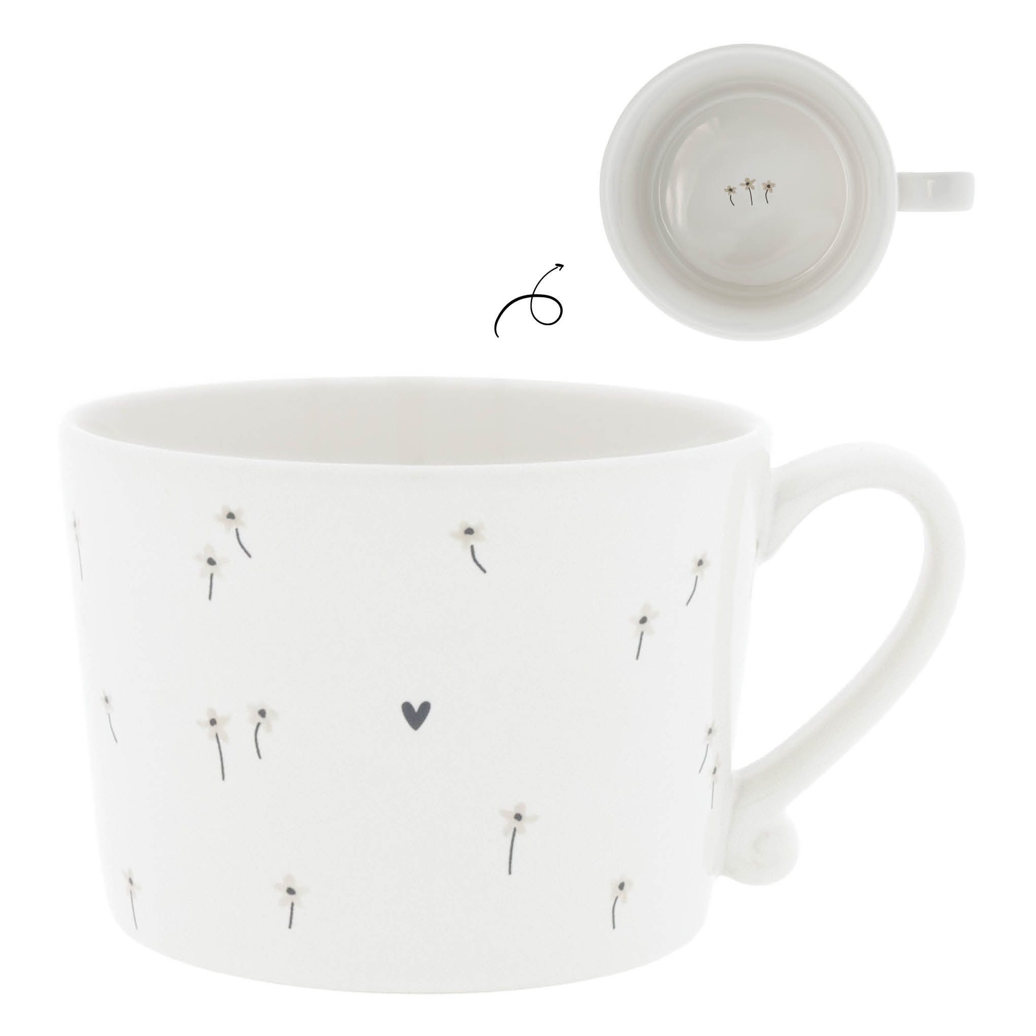 Tasse Weiß, Durchmesser 10 cm