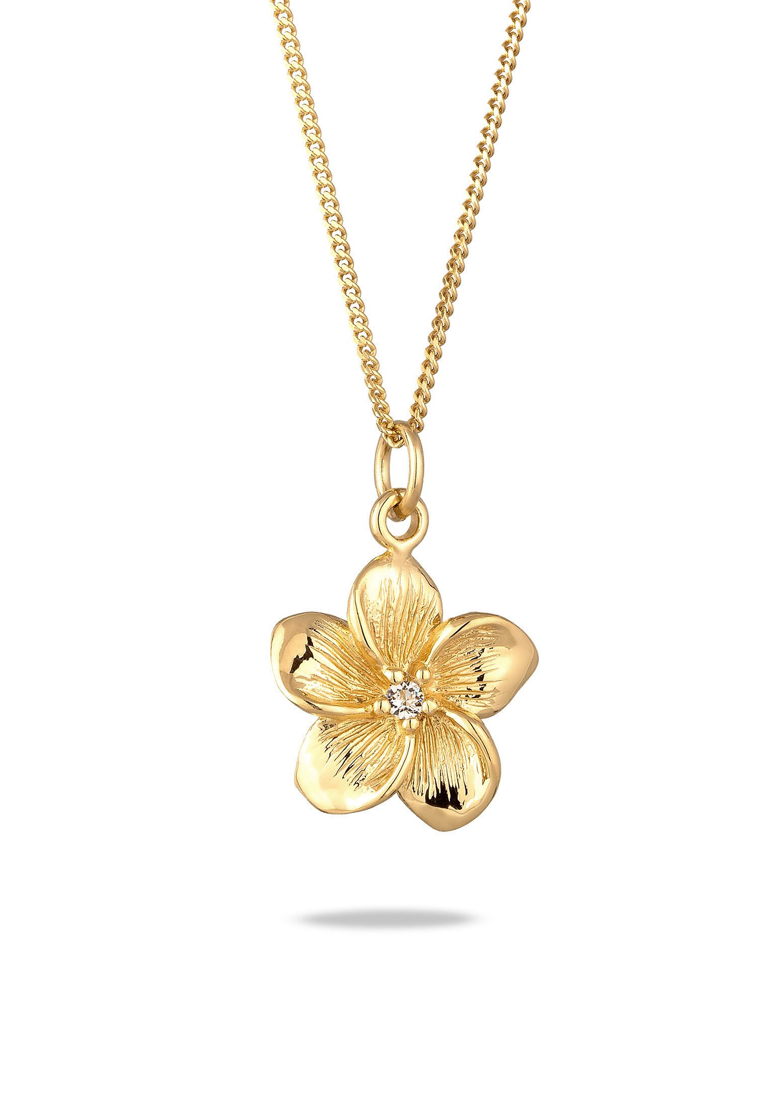 Elli Kette mit Anhänger Frangipani Kristalle günstig online kaufen