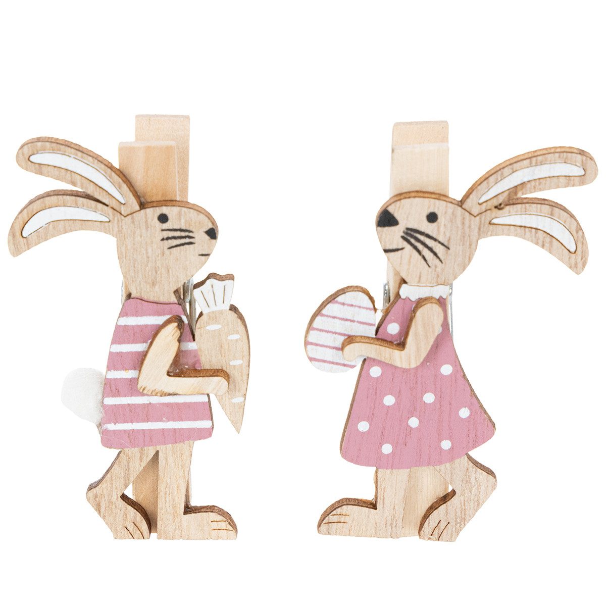 Florists Products Osterfigur Osterdeko Holzklammern "Osterhasen" Set 4St – Deko-