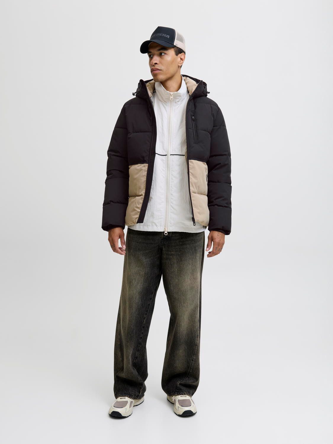 Jack & Jones Steppjacke Jack & Jones Herren-Jacke - JJeOwen Puffer mit Kapu günstig online kaufen