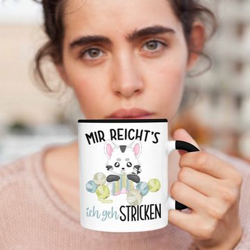 Trendation Tasse Mir Reichts Ich Geh Stricken Tasse Geschenk Häckeln Wolle Oma Geschenk