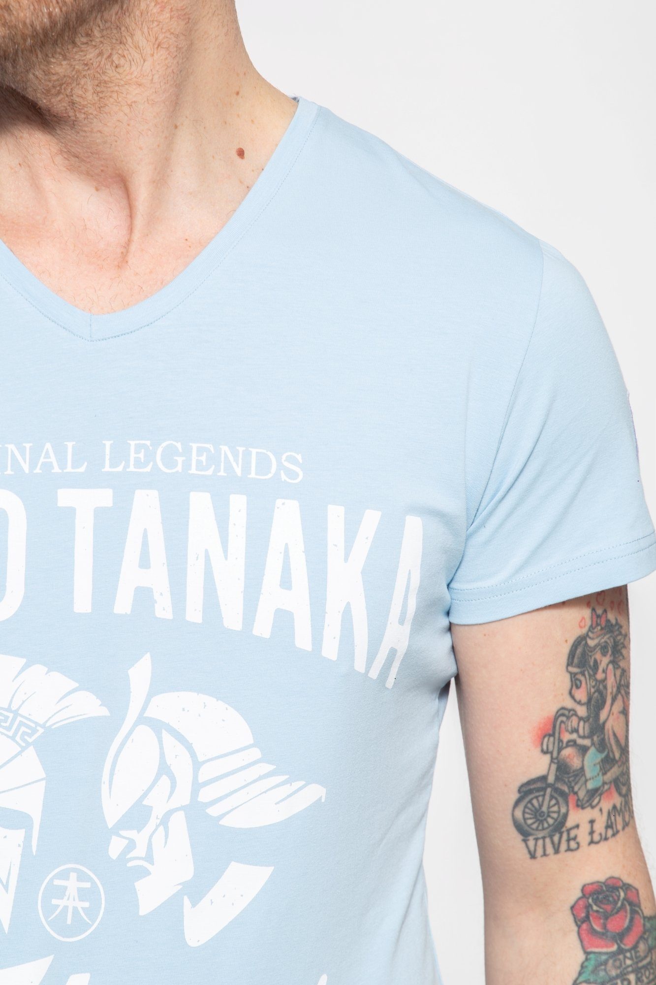 Akito Tanaka Print-Shirt Gladiator Fighters (1-tlg) mit coolem Kontrast-Print