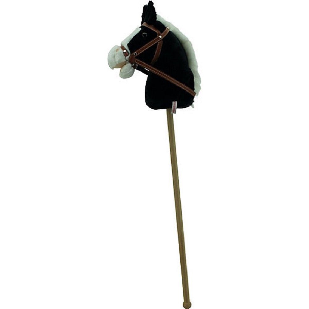 Sweety-Toys Steckenpferd Sweety Toys 3723 Steckenpferd OHNE Rollen schwarz für Hobby Horsing, mit Sound