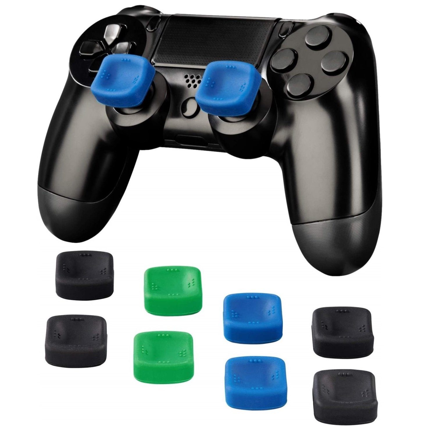 Hama 8in1 Set Control-Stick Thumb-Stick Controller Controller (Controller-Aufsätze  Grip Cap Caps Kappen Button Analog-Stick für Sony PS5 PS4 oder Microsoft  Xbox Series S /X Xbox One)