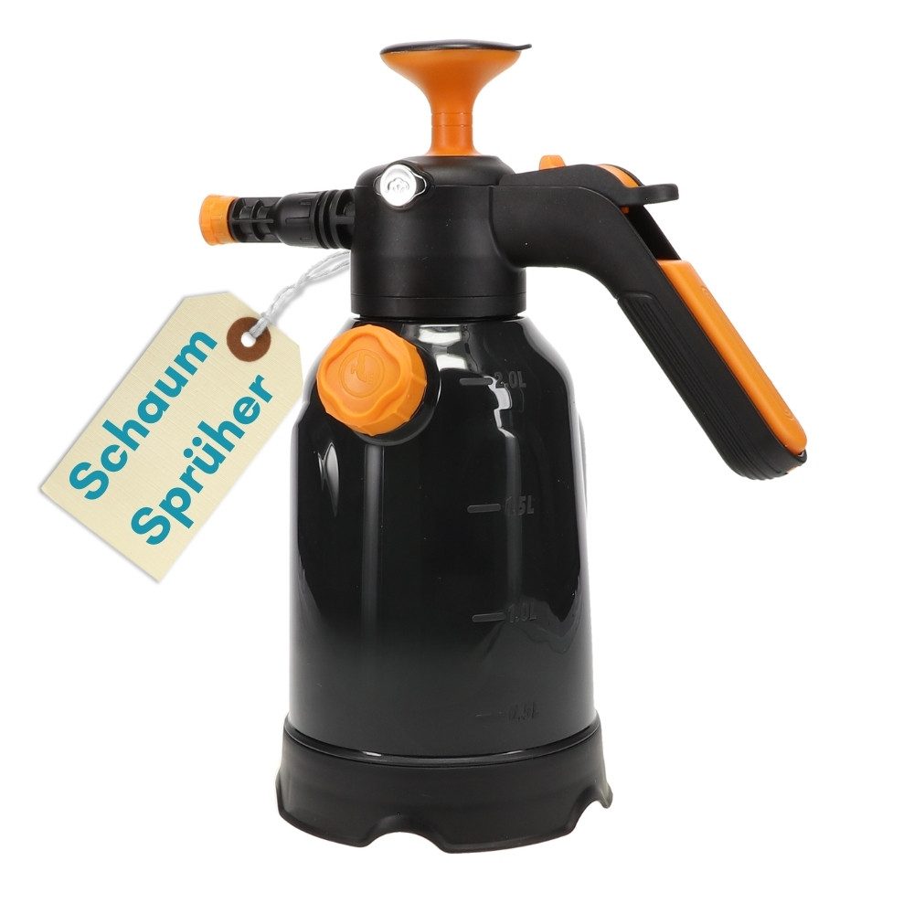 GarPet Drucksprühgerät Schaumsprüher Auto 2in1 Drucksprüher 2 L Schaumpistole Schaumkanone