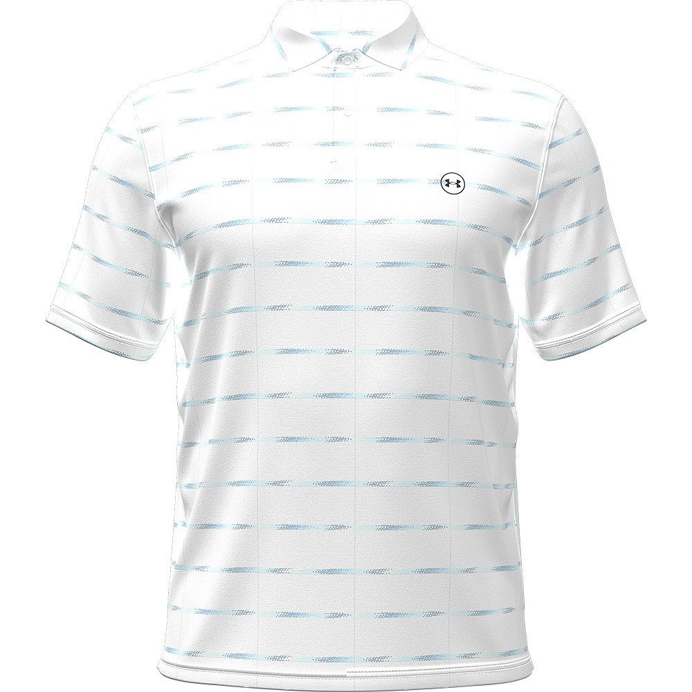 Under Armour® Poloshirt Under Armour Golf Polo Drive Chill Printed Weiß Herren