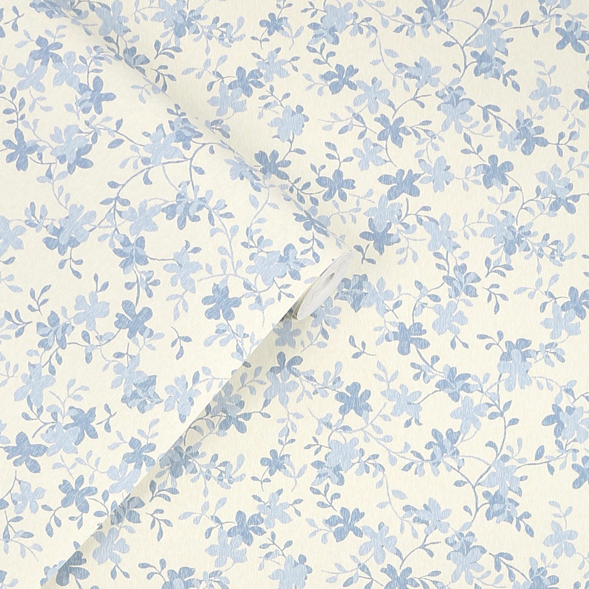 LAURA ASHLEY Vliestapete Misterton Trail, glatt, geblümt, (1 St), 10mx52cm (ca. 5m2)