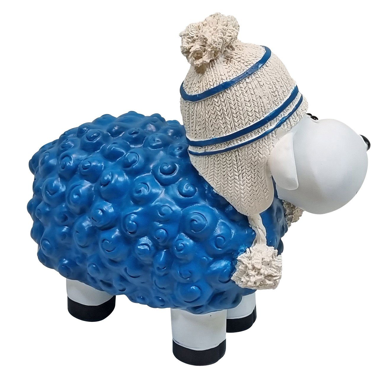 wählbar Bunte Plus klein Fachhandel Bommel-Mütze Deko-Schafe Dekofigur Farbe blau