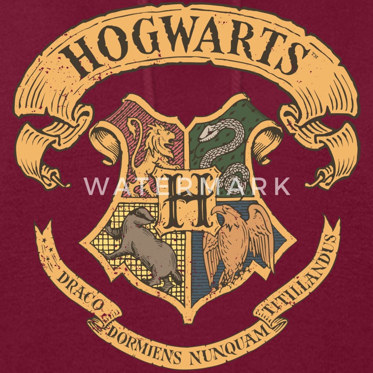 Spreadshirt Hoodie Harry Potter Hogwarts Wappen günstig online kaufen