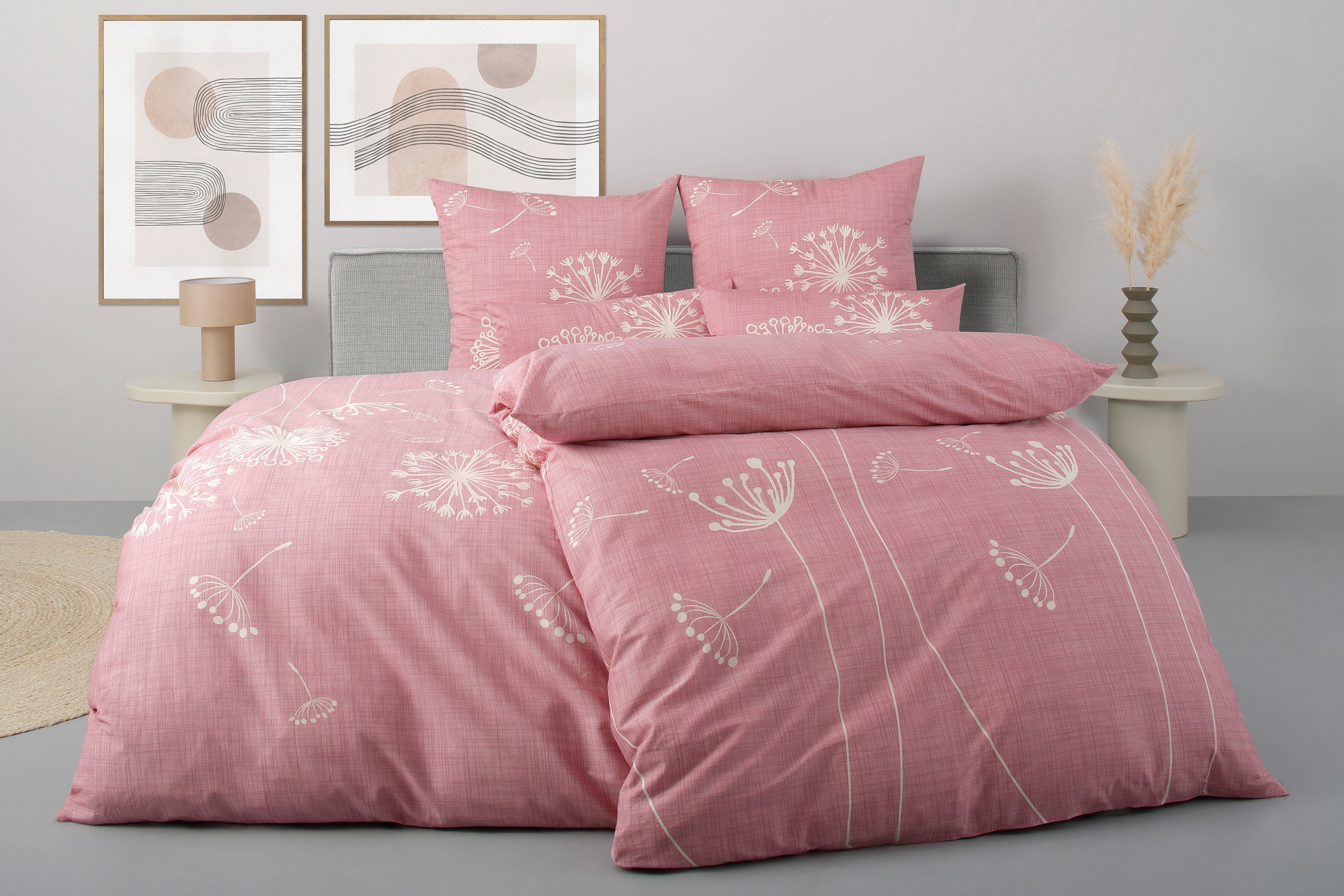 OTTO home Bettwäsche SOUCY in vier Qualitäten erhältlich, Leinenstruktur, Satin, 2 teilig, 100% Baumwolle, auch PREMIUM Qualitäten …