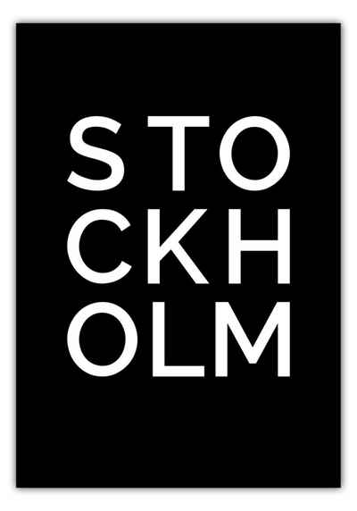 NORDIC WORDS Poster Stadt STOCKHOLM