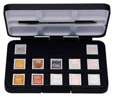 Talens Aquarellfarbe Aquarellfarbe Pocketbox Van Gogh Metallic-Farben, 12 Näpfe