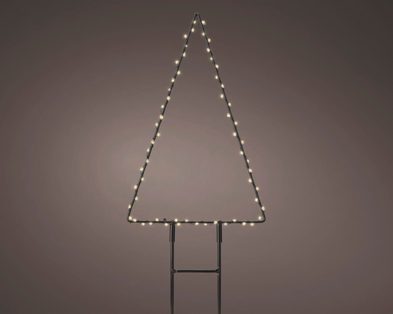 Lumineo LED Stern LED Weihnachtsbaum Gartenstecker 60 LED warm weiß, Timer, günstig online kaufen