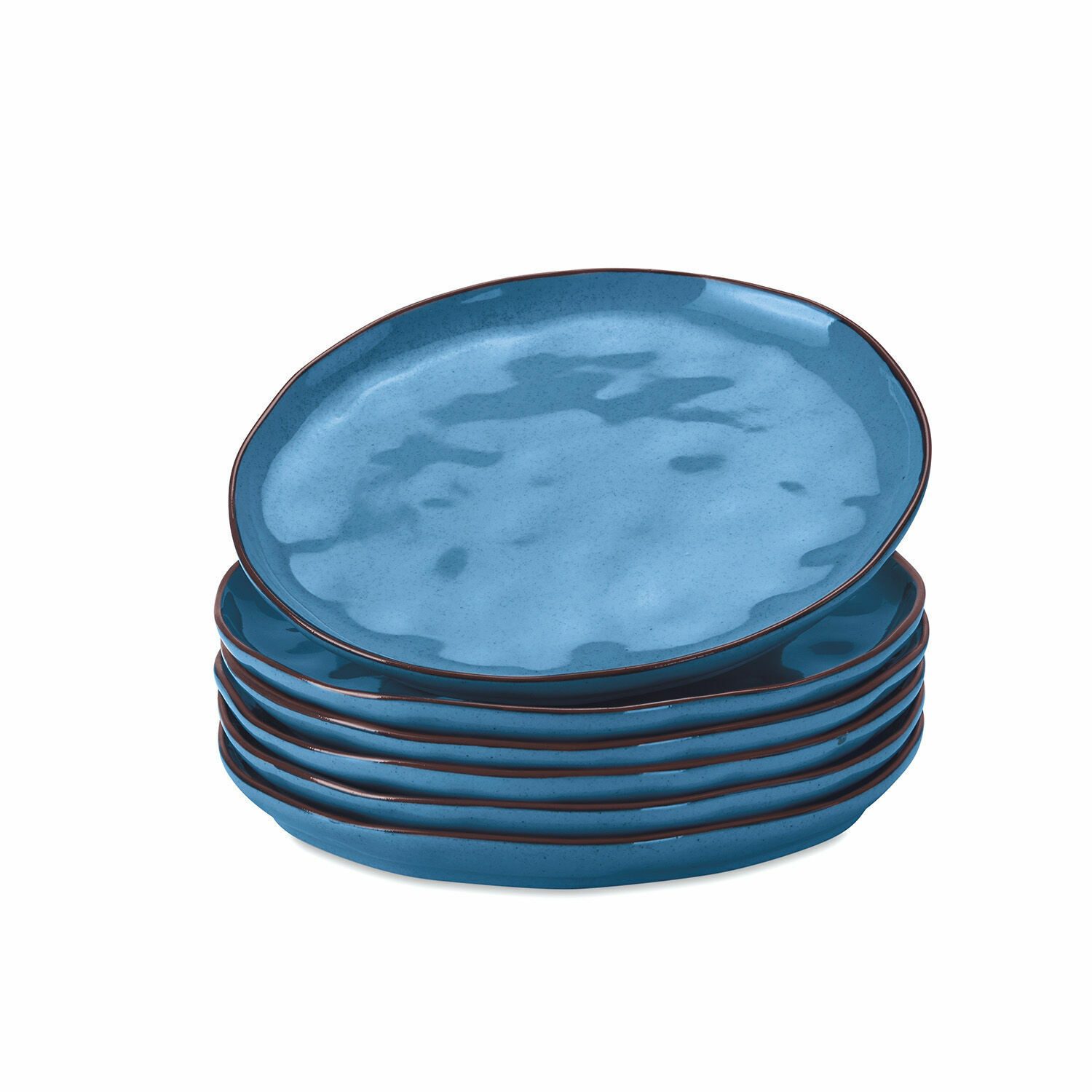 Geschirr-Set Dessertteller 6er Set Biarré blau