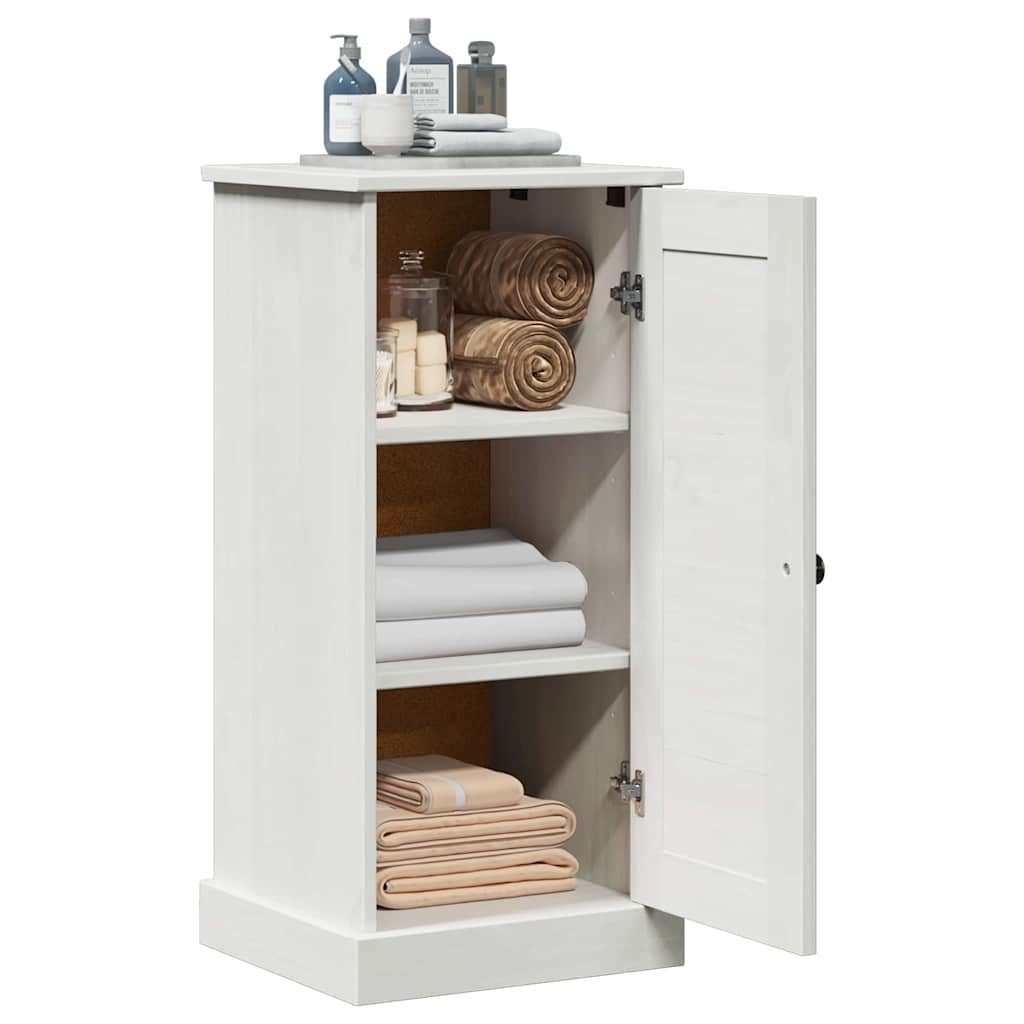 vidaXL Badezimmerspiegelschrank Badezimmerschrank VIGO Weiß und Antikweiß 37,5 x 34 x 80 cm (1-St)