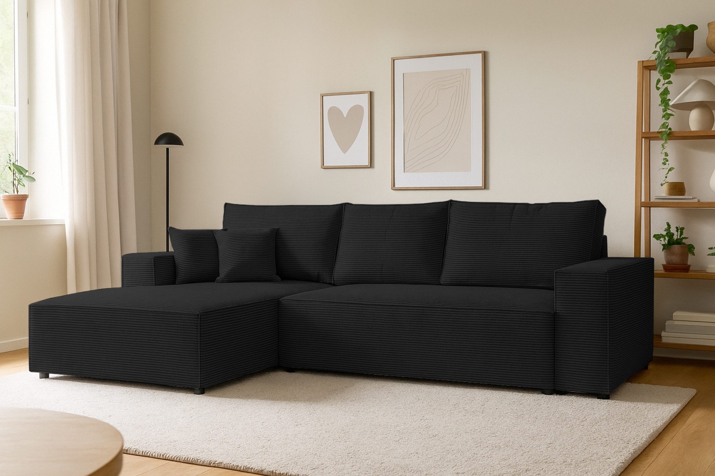 Deine Möbel 24 Wohnlandschaft MARCO 294 cm breit Ecksofa Sofa Wohnzimmer L- günstig online kaufen