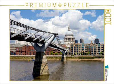 CALVENDO Puzzle CALVENDO Puzzle Millennium Bridge und St Paul’s Cathedral 1000 Teile Lege-Größe 64 x 48 cm Foto-Puzzle Bild von Melanie Viola, 1000 Puzzleteile