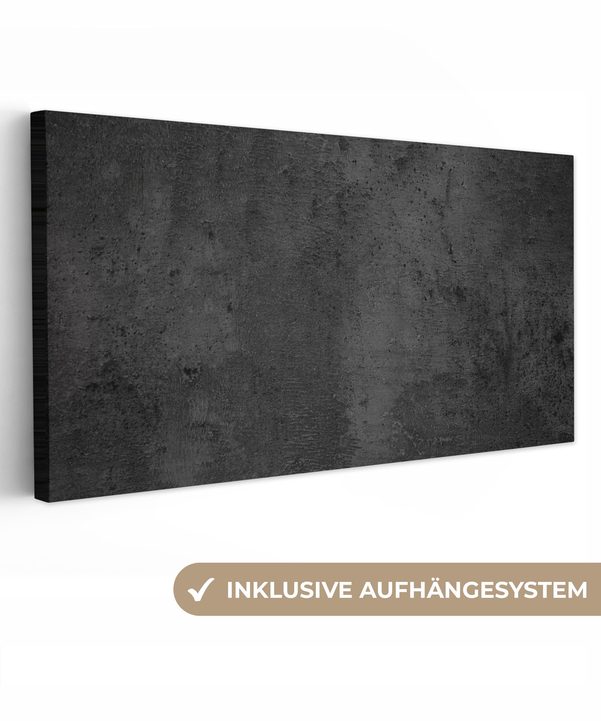 OneMillionCanvasses® Leinwandbild Panorama Beton - Robust - Vintage - Rusti günstig online kaufen