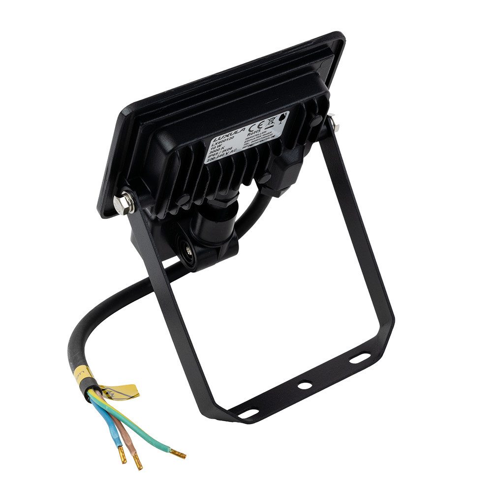 LUXULA LED Flutlichtstrahler LUXULA LED Fluter 10 W 4000 K Neutralweiß Schwarz, LED fest integriert, Neutralweiß – Bild 3 von 5