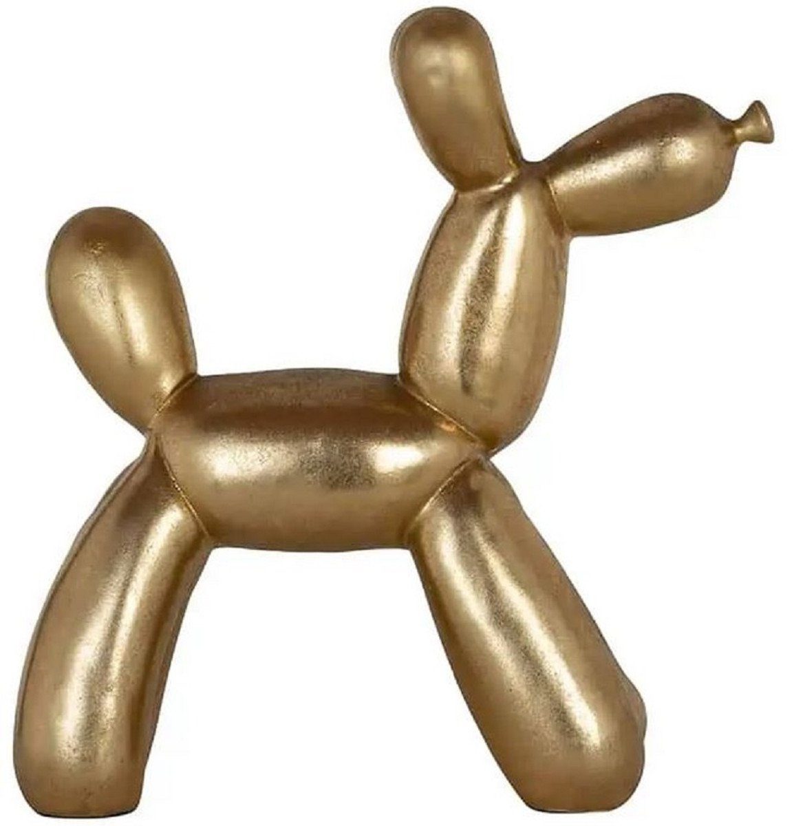 10,5 Ballon x Padrino Accessoires Casa H. Padrino Skulptur Hund 28 x Deko Deko Dekofigur Casa - 26,5 Gold Luxus Kunstharz Wohnzimmer cm Deko Figur -