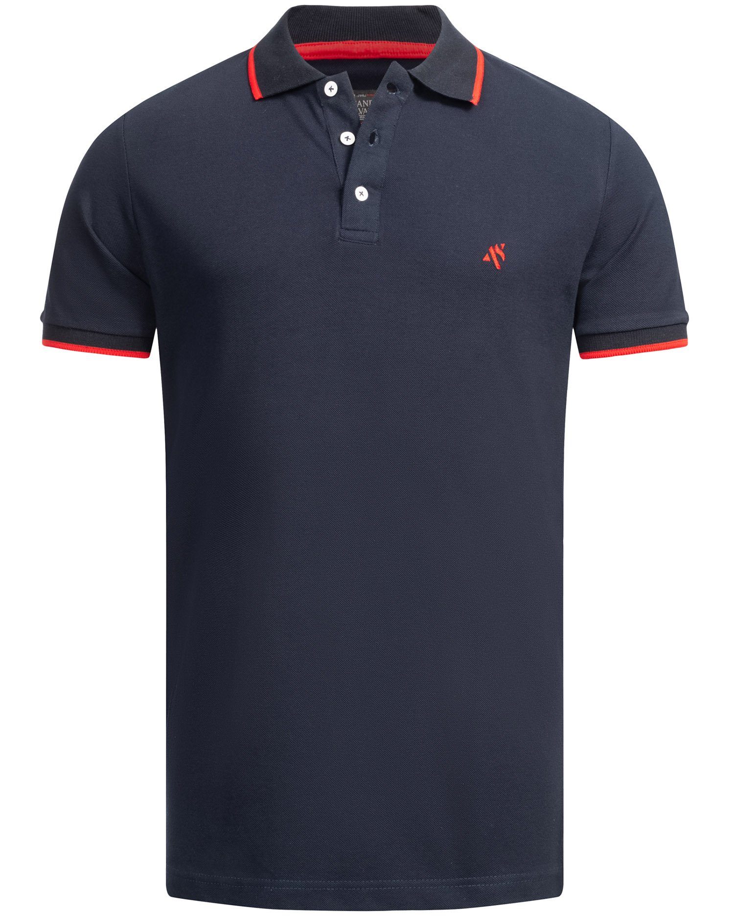 Alessandro Salvarini Poloshirt A. Salvarini Herren Polo Shirts AS316 mit ge günstig online kaufen