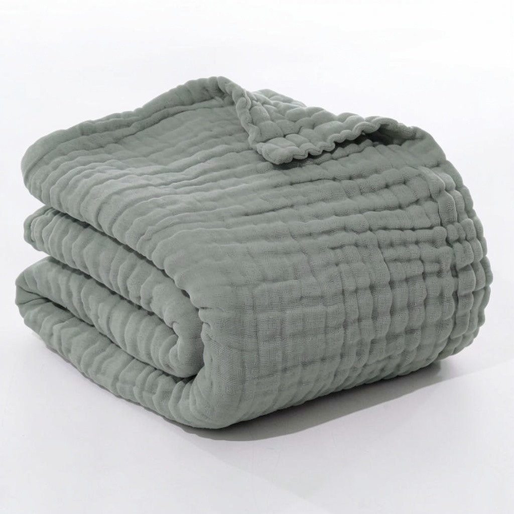 Wohndecke Musselin Decke Sofadecke, JASLIFE, Baumwolldecke,100% Baumwolle