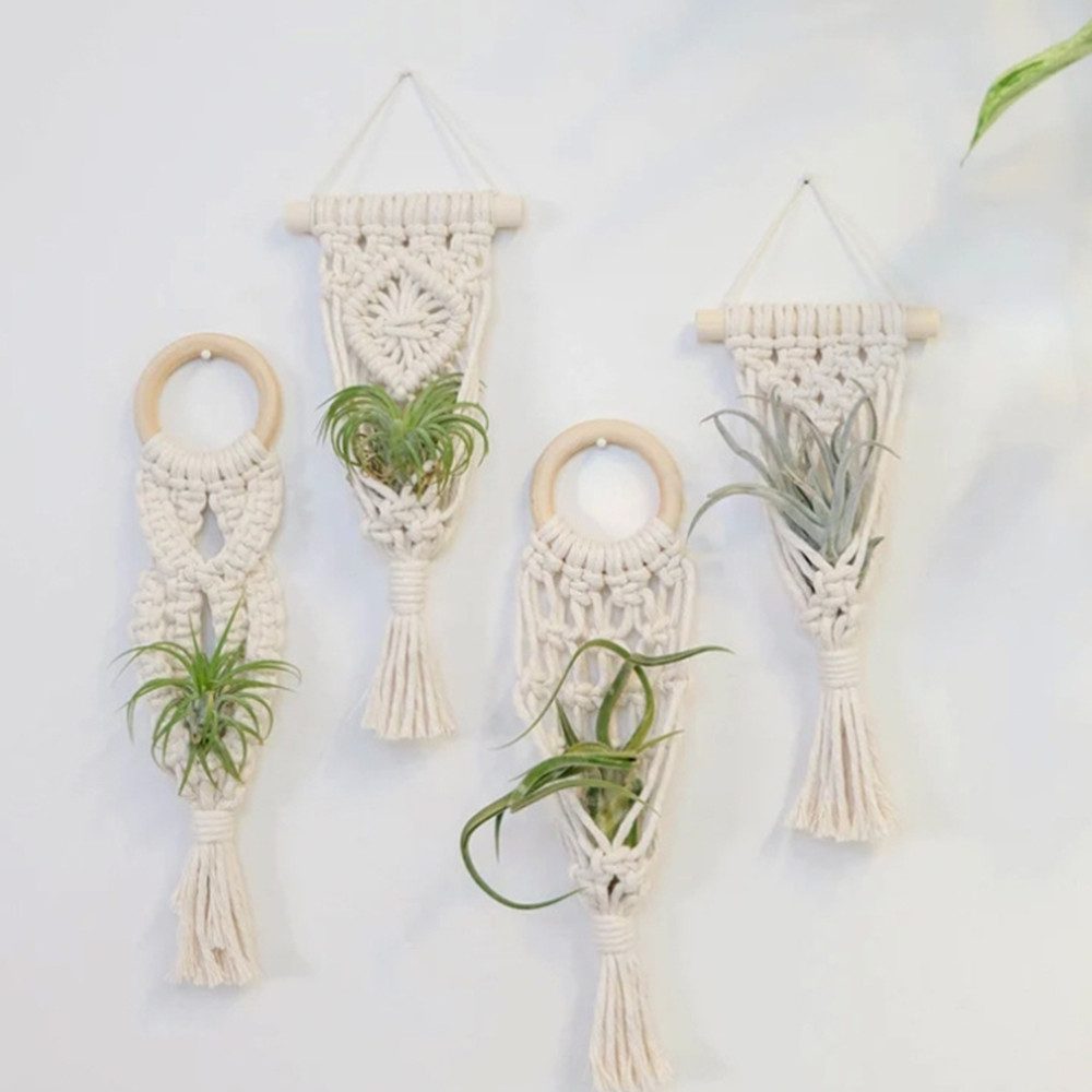 Kaket Dekohänger Boho Makramee Blumenampel, Blumentopf günstig online kaufen