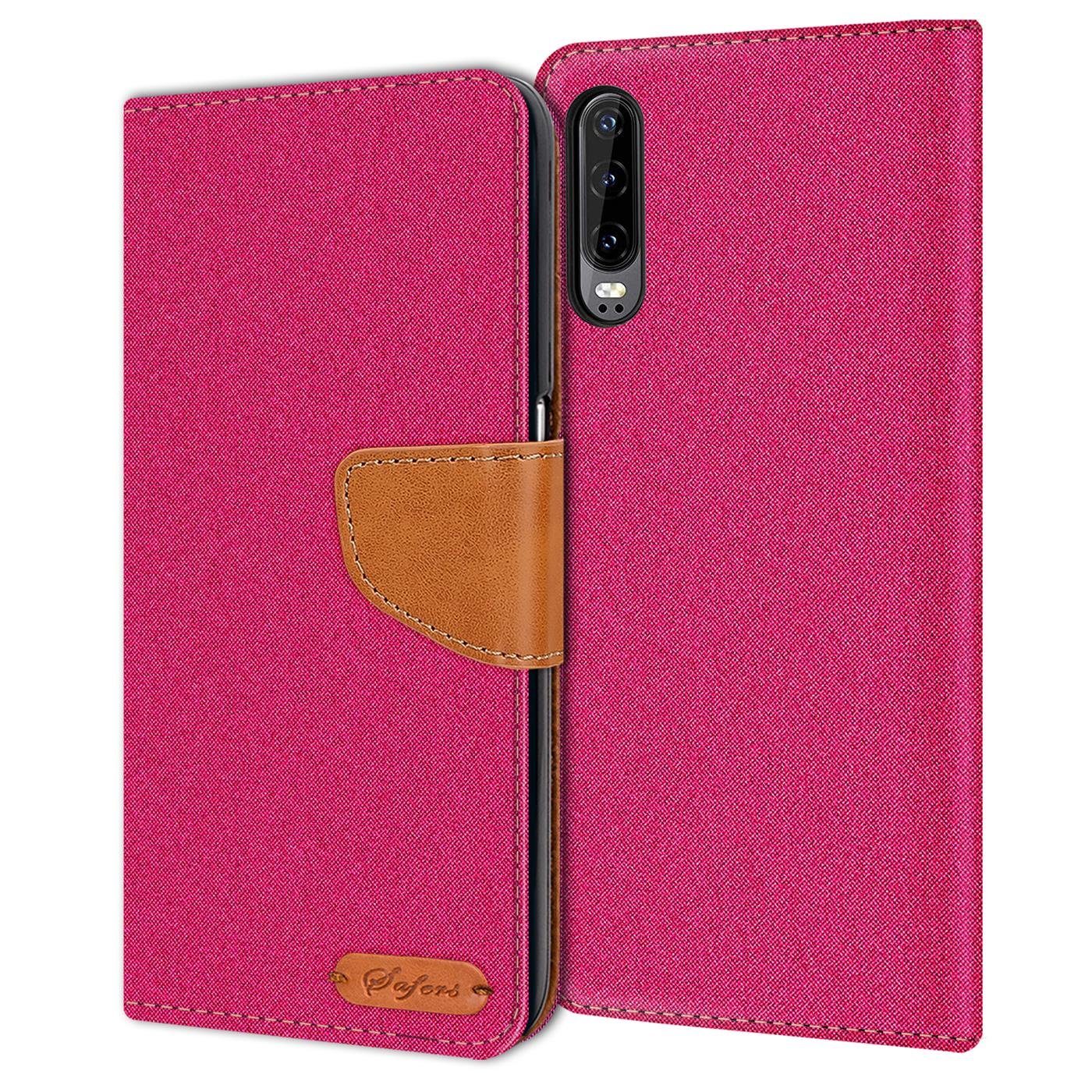 CoolGadget Handyhülle Denim Schutzhülle Flip Case für Huawei P30 6,1 Zoll, Book Cover Handy Tasche Hülle für P30 Klapphülle