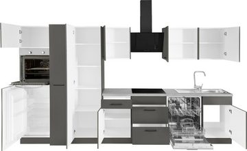 wiho Küchen Küchenzeile Esbo, mit E-Geräten, Breite 360 cm