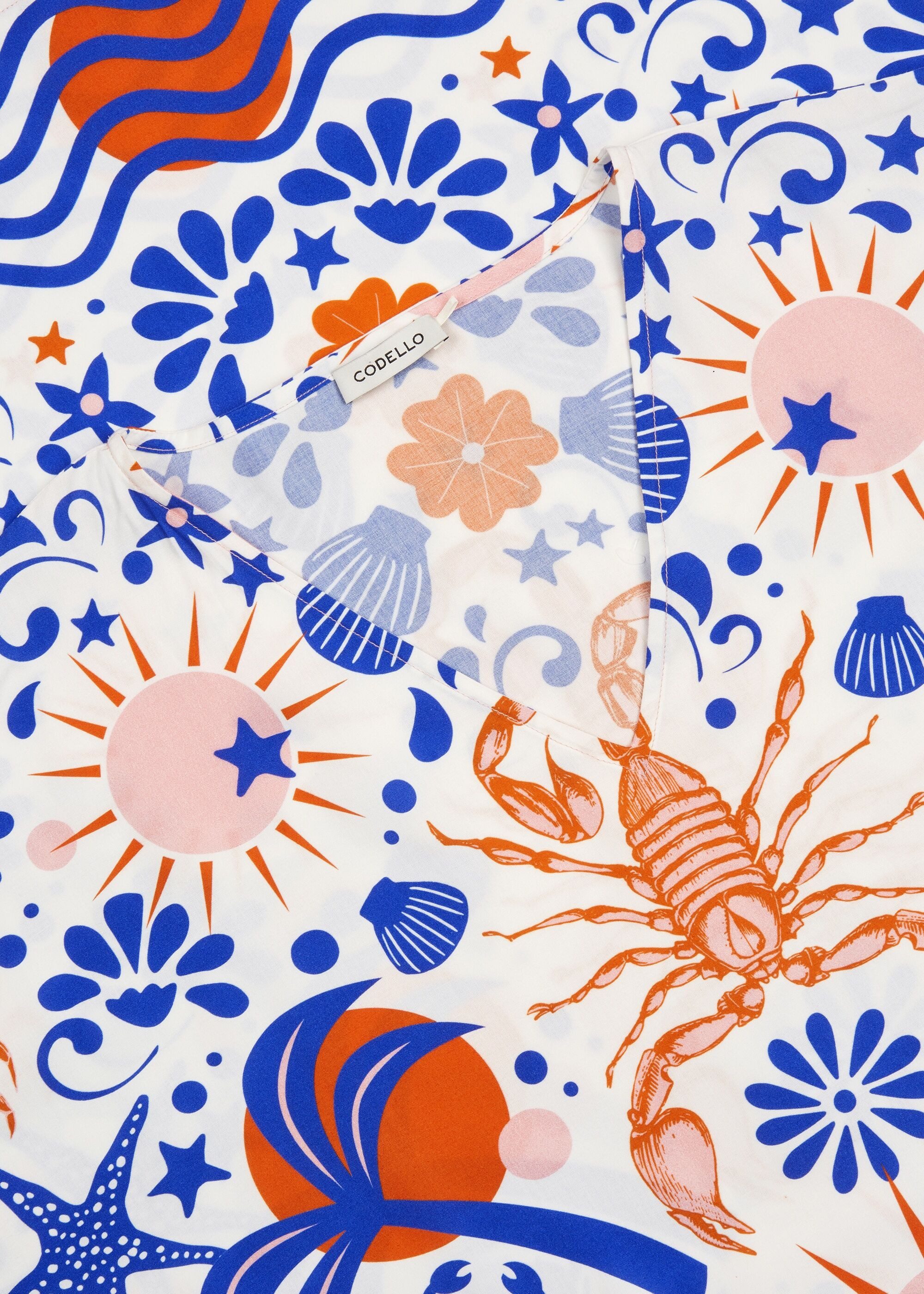 Codello Tunika mit Meeres-Motiven