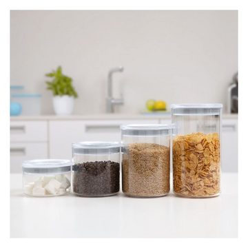 meberg Aufbewahrungssystem Lebensmittel Dosen Spaghetti Nudeln Reis Mehl, Kunststoff, Luftdicht