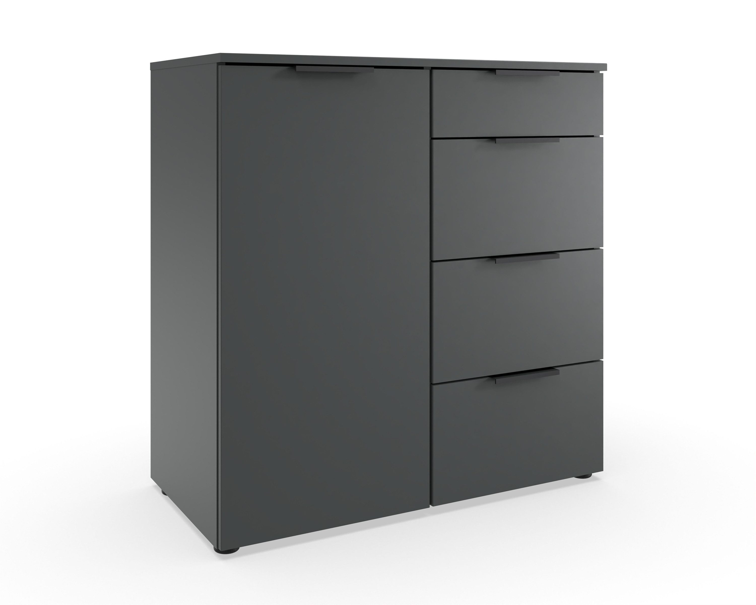freiraum Kommode OXFORD, in GRAPHIT - 81x84x41cm (BxHxT)