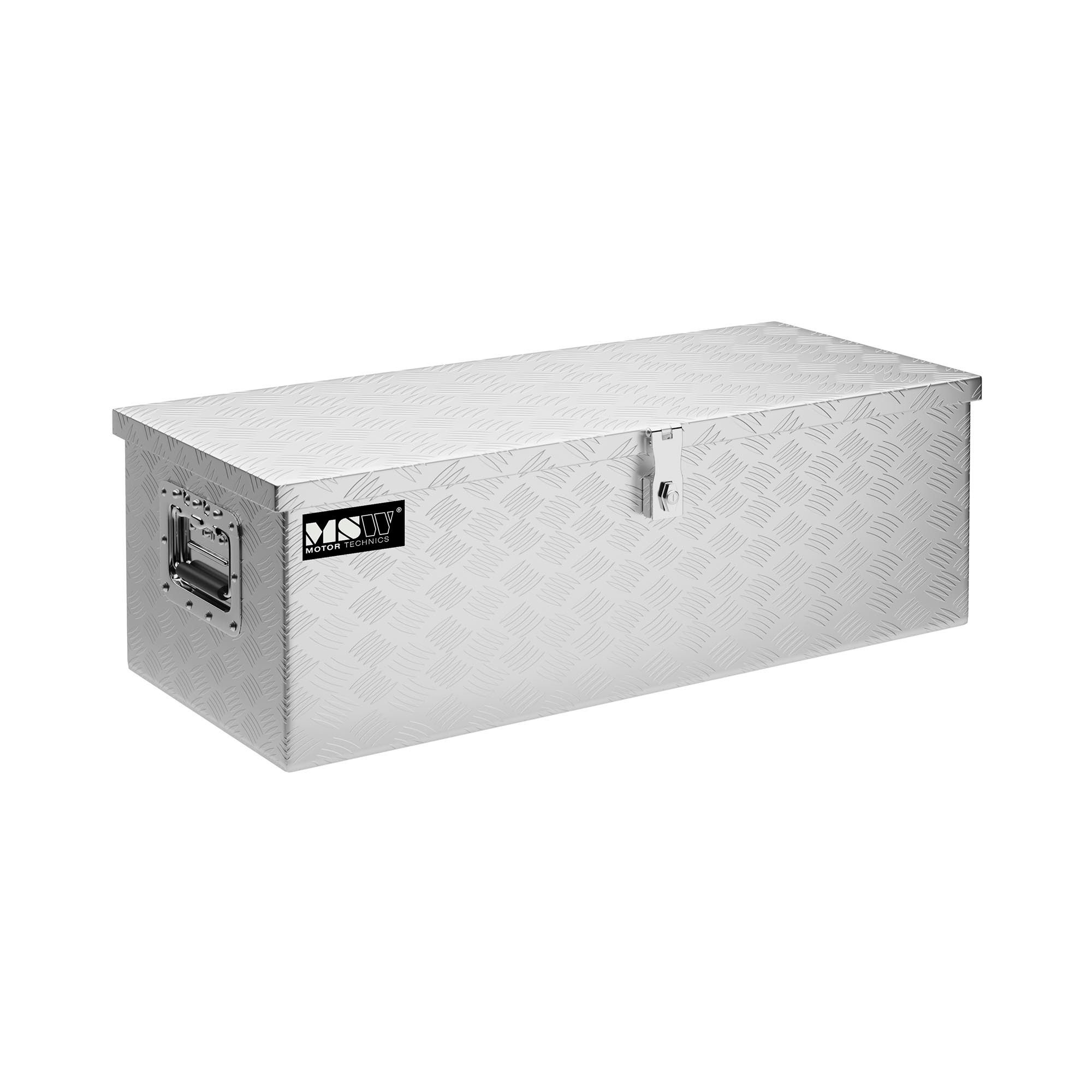 MSW Werkzeugkoffer 48L Alubox Alukiste Truckbox Werkzeugbox Transportkiste Deichselbox