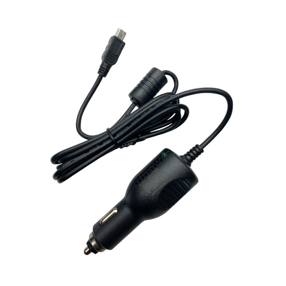 Trade-Shop Ladekabel passend für Navigon 70 Easy, Plus ersetzt E01020059 Auto-Adapter, 90.00 cm, 12V/24V Mini USB KFZ-Ladekabel mit TMC Antenne für Navigationssysteme