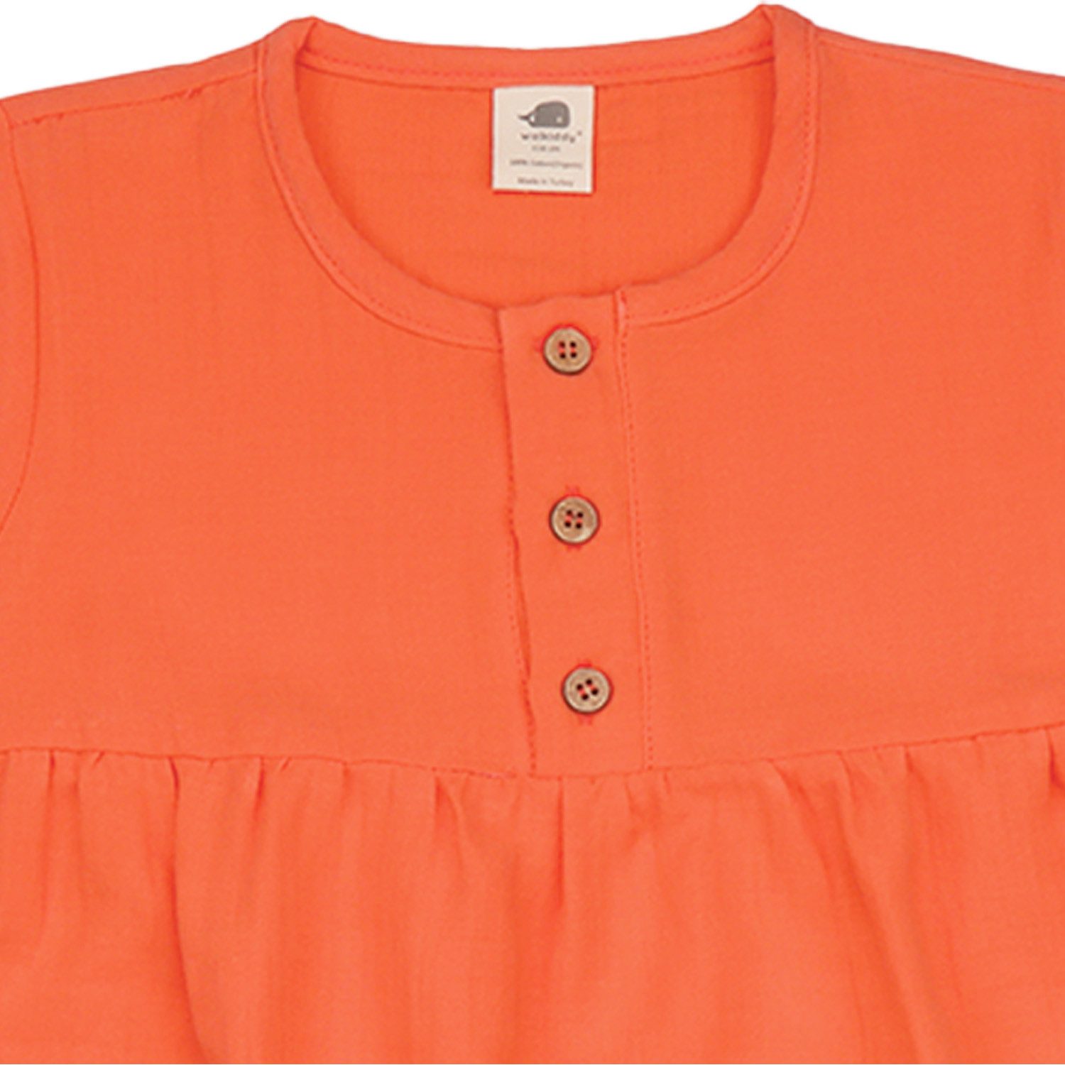 Walkiddy Sommerkleid Walkiddy Kinder Bio Baumwolle GOTS Koralle nachhaltig - Bio Baumwolle,GOTS, Kinderbekleidung,nachhaltige Klamotten