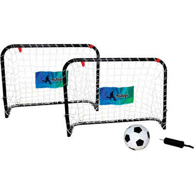 myToys ORIGINALS Fußballtor »Set Minitor mit Pumpe und Ball, ca. 60 x 45 x 24«