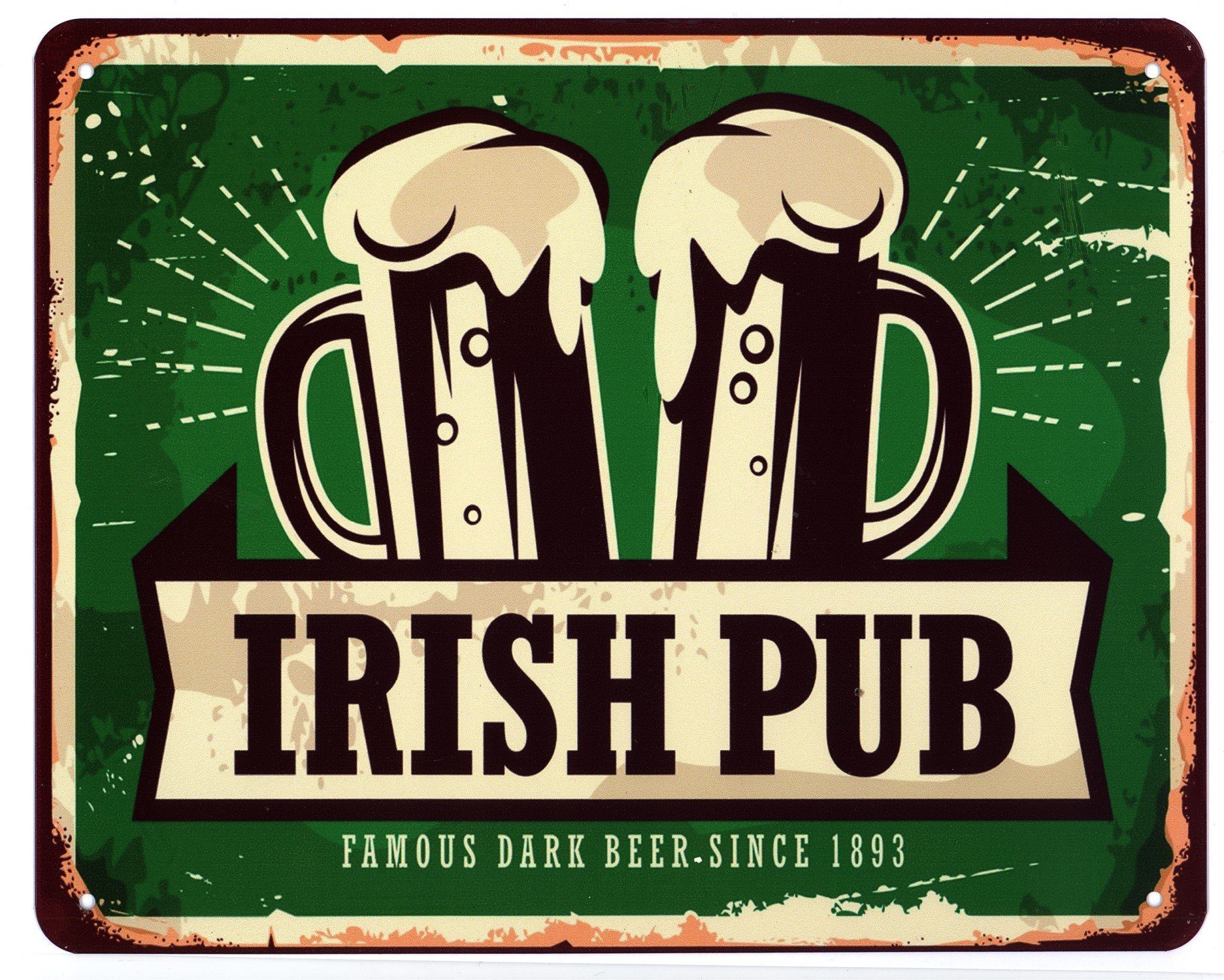 Metallschild Blechschild Irish Pub Famous Dark Beer