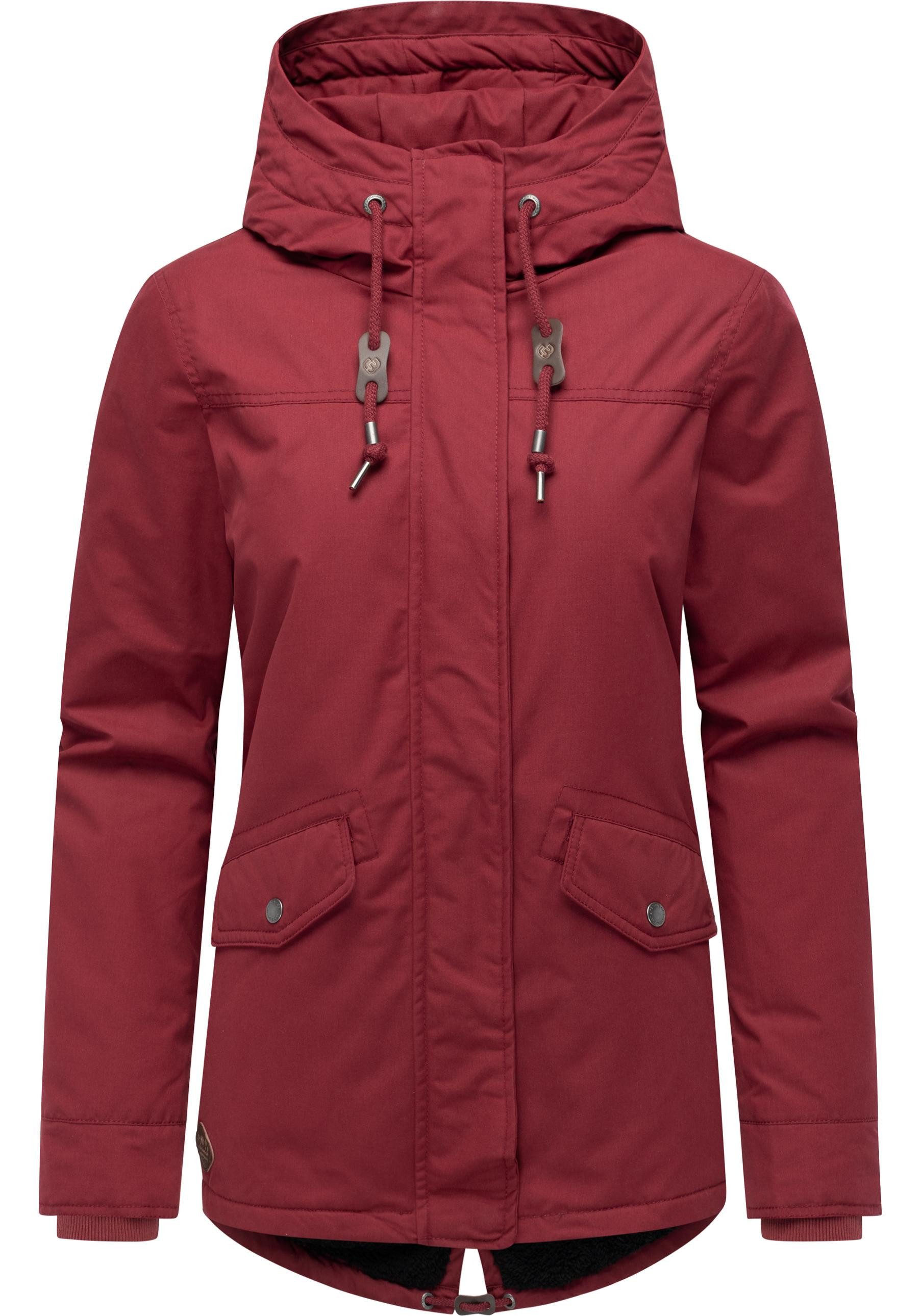 Ragwear Winterjacke Parkker Warm YOUMODO Winter Parka mit kuscheligem Teddy-Innenfutter