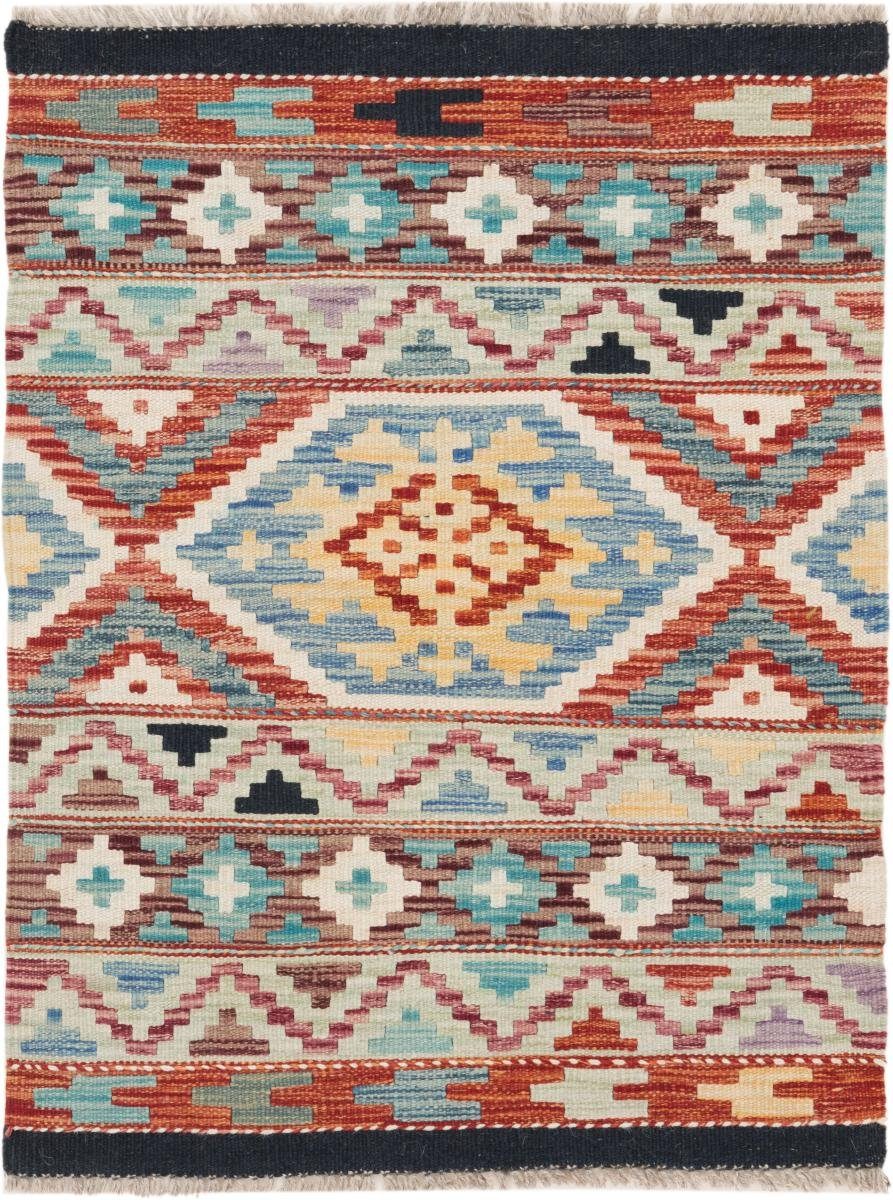 Orientteppich Kelim Afghan 66x86 Handgewebter Orientteppich, Nain Trading, rechteckig, Höhe: 3 mm