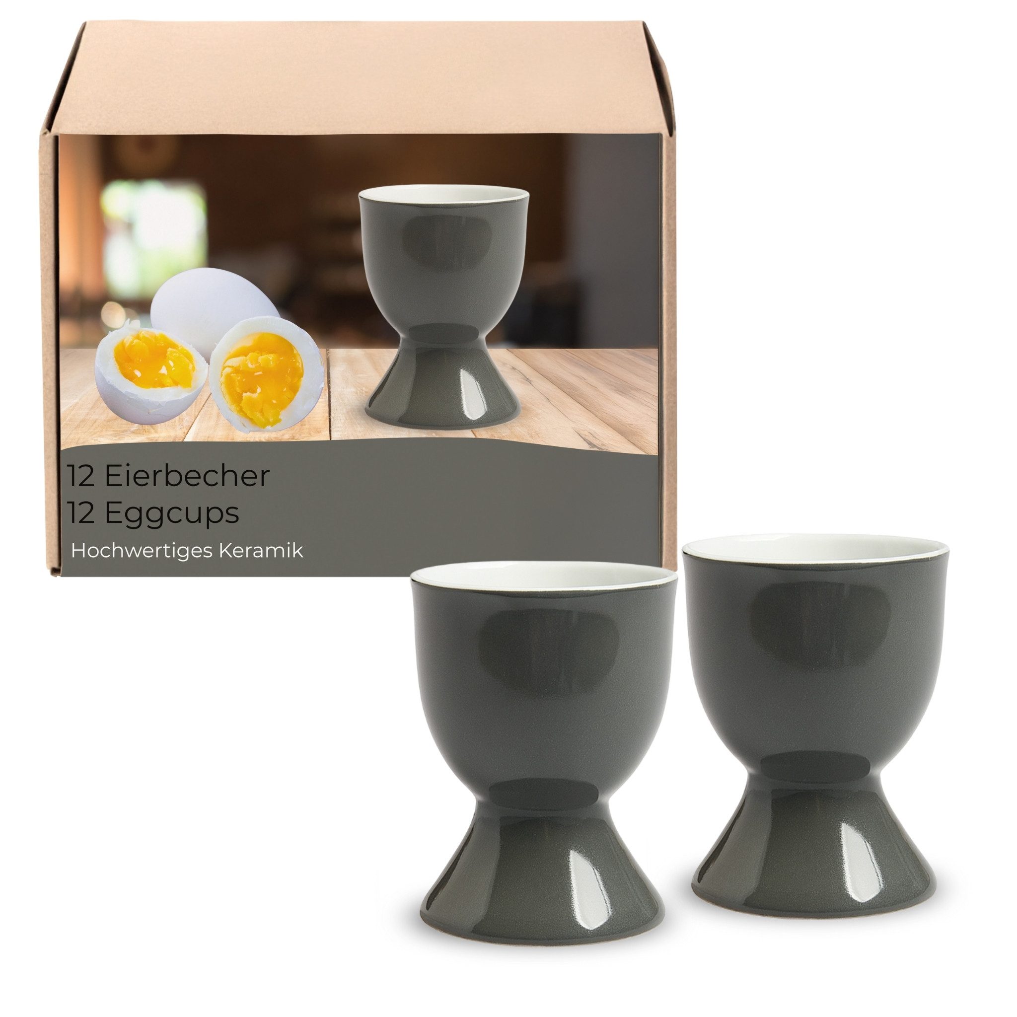 matches21 HOME & HOBBY Подставки для яиц, (12-tlg), Spülmaschinenfeste Eierhalter für Frühstückstisch