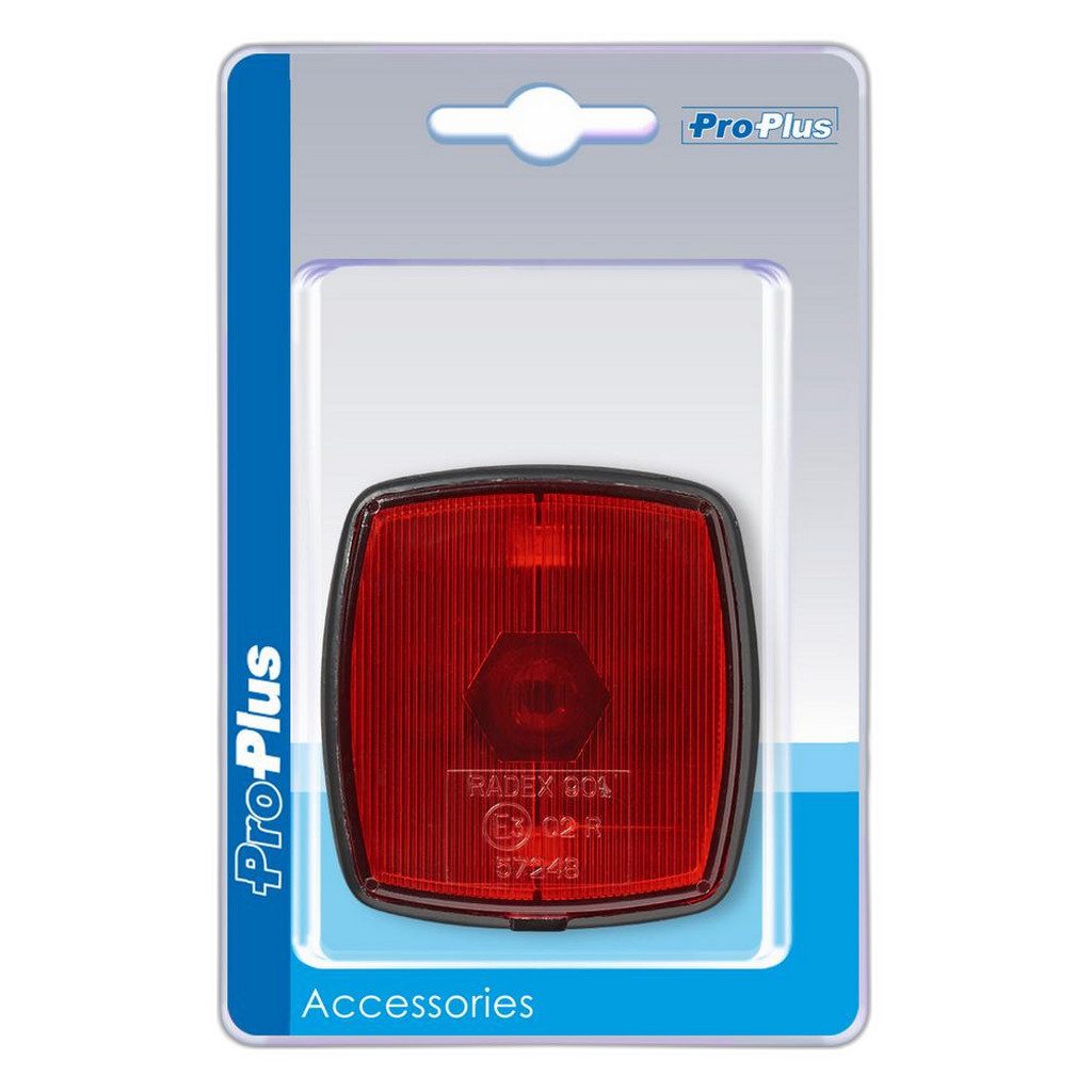 Anhänger Positionsleuchte rot 66x62mm im Blister