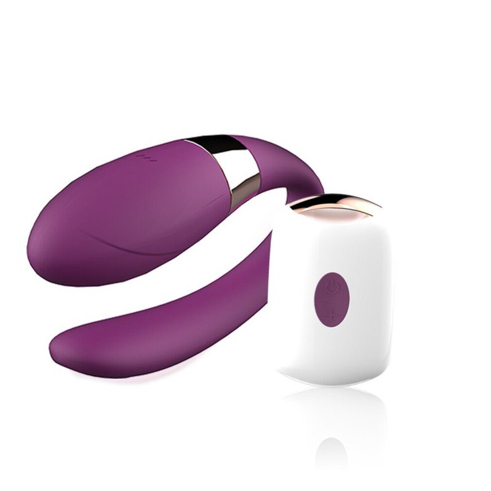 Dibe Paar-Vibrator Paarvibrator mit Fernbedienung G Punkt Klitoris Stimulator Rose, (Packung, 3-tlg) Lila | Paar-Vibratoren
