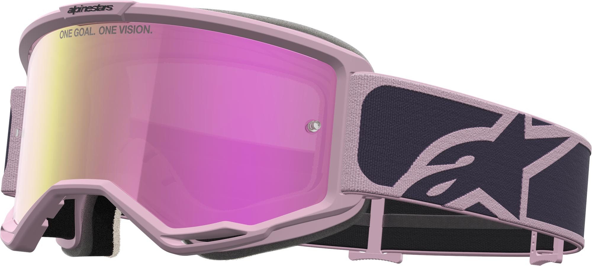 Alpinestars Motorradbrille Vision 5 Rora Mirror Motocross Brille, Antifog,Mit Band,Verspiegelt