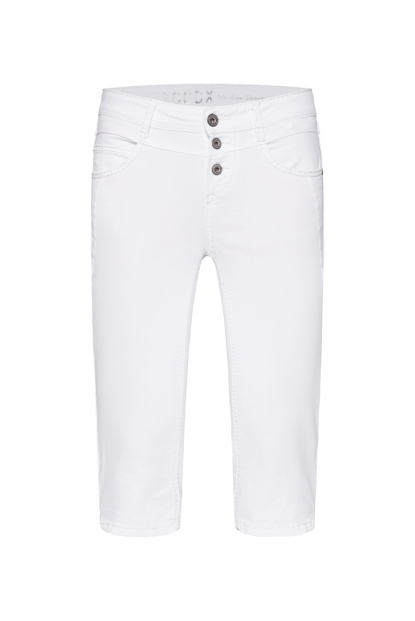 SOCCX Jeansshorts mit Ziernähten günstig online kaufen