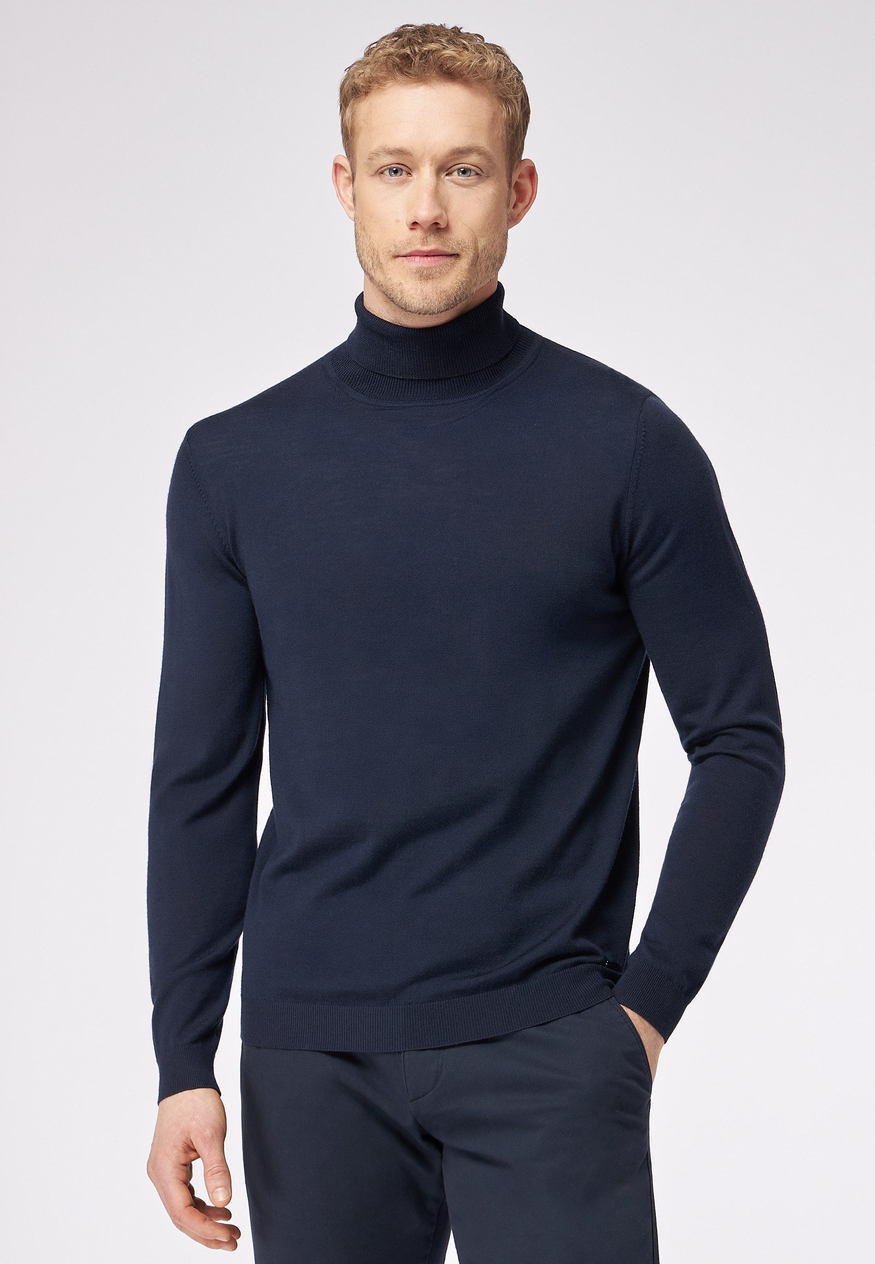 Roy Robson Rollkragenpullover Merinowolle - Easy Care günstig online kaufen