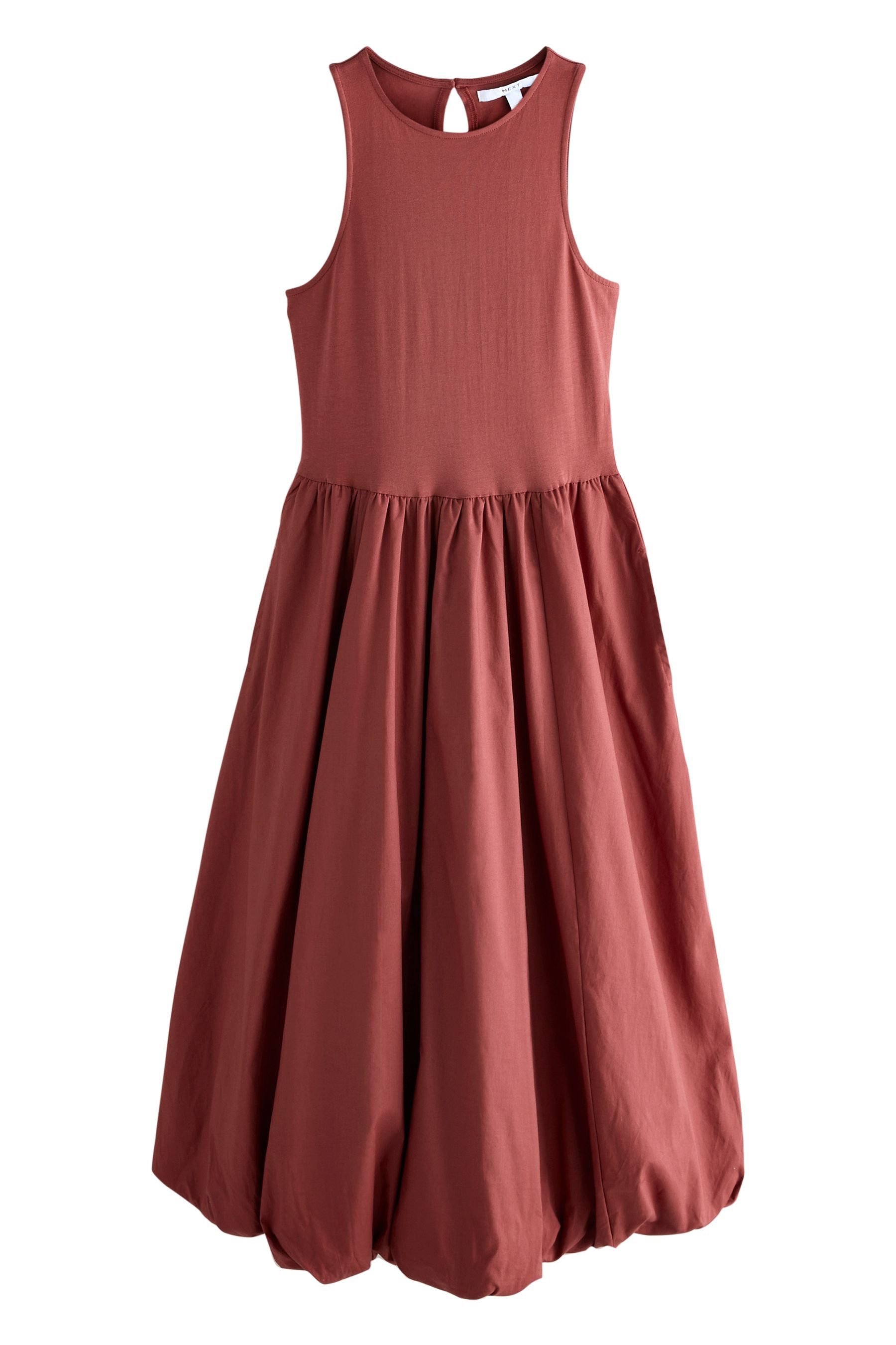 Next Midikleid Ärmelloses Midikleid mit Ballonsaum, günstig online kaufen