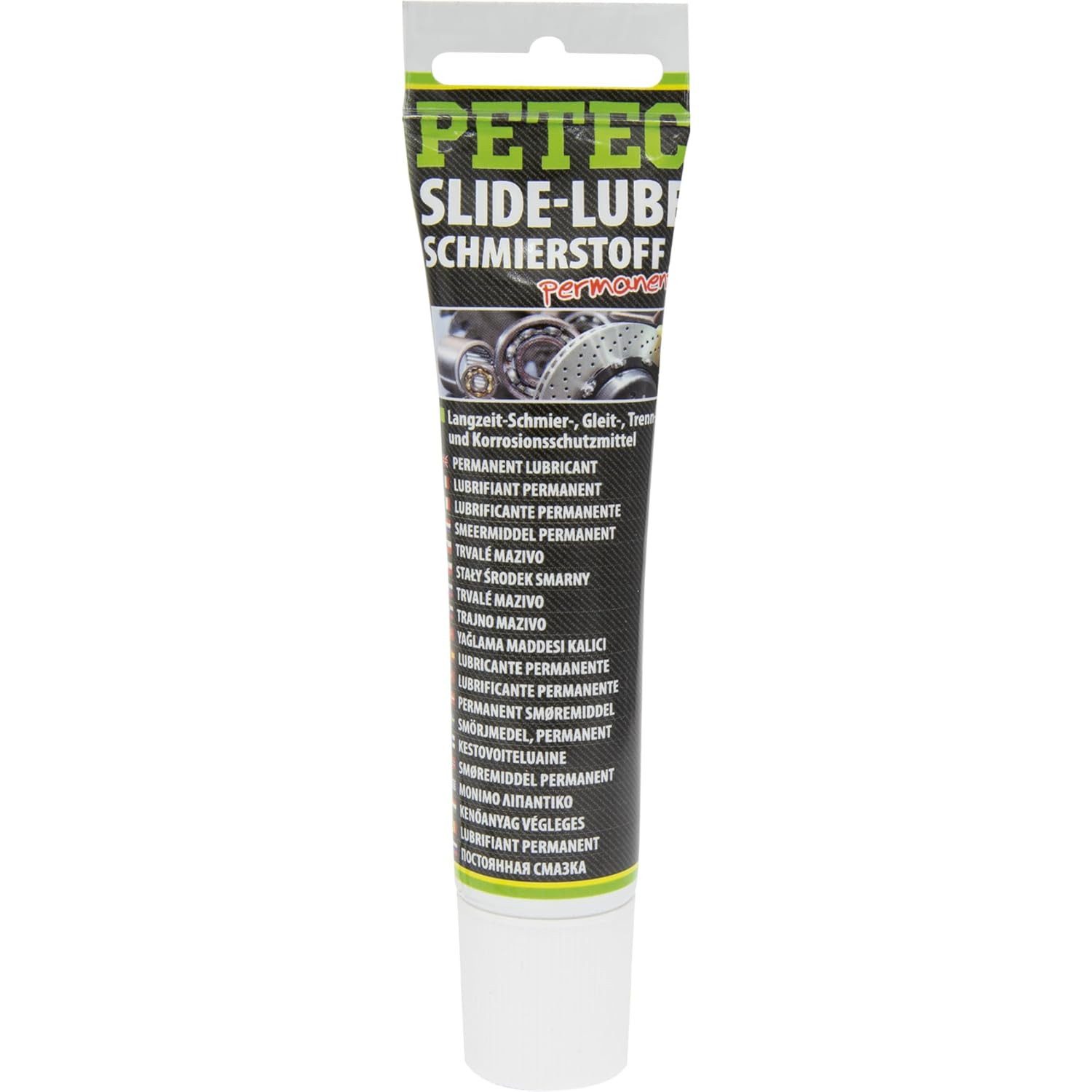 Petec Montagepaste SlideLube 35ml Dauerschmierstoff Bremsenpaste AntiQuitsch, 35 ml
