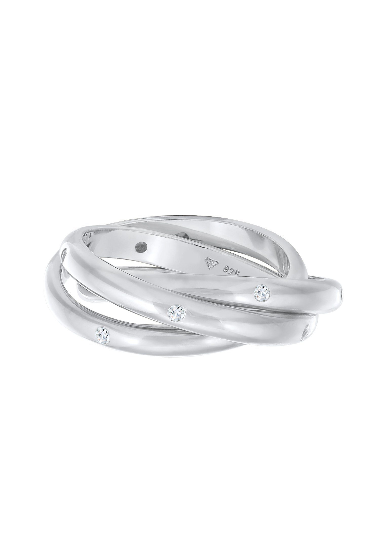 Elli Premium Fingerring Wickelring Trio Basic Topas 925 Silber günstig online kaufen